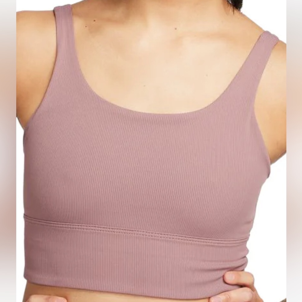 Nike Mauve Ribbed Crop Top